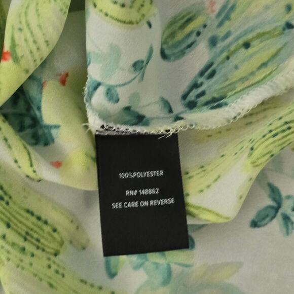 Torrid Women’s Blouse Plus Size 2X Cactus Print Button Back Boho Resortwear - Picture 4 of 8
